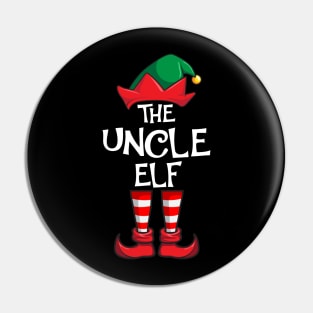 Uncle Elf Matching Family Christmas Pin