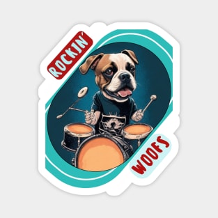 Rockin' Dog: "Rockin' Woofs" Magnet