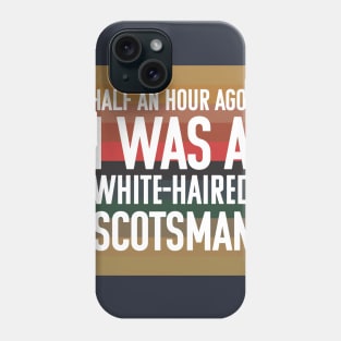 White-Haired Scotsman Phone Case