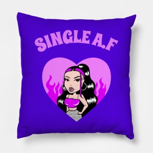 Single AF Women's Design, Single A.F Tee, Single Girl Gift, Hen Party, Girls Night Out, Clubbing Tee, Cute Clothing, Birthday Gift Pillow