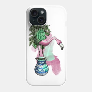 Potted Flamingo Phone Case