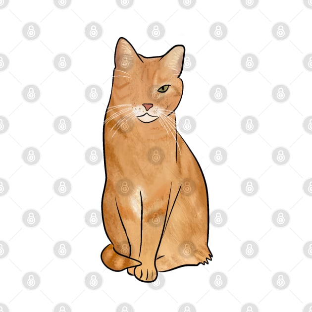 One-eyed Orange Cat by Booneb