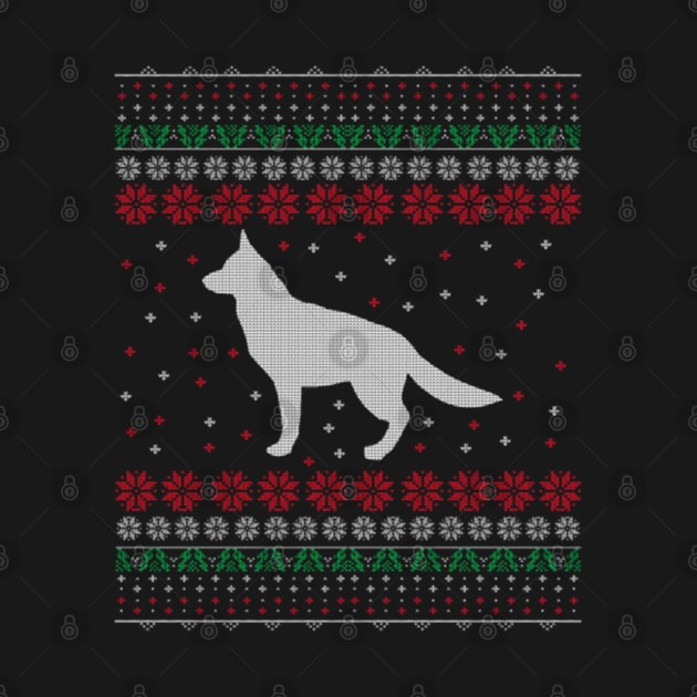 German Shepherd Dog Lover Ugly Christmas Sweater Gift by uglygiftideas