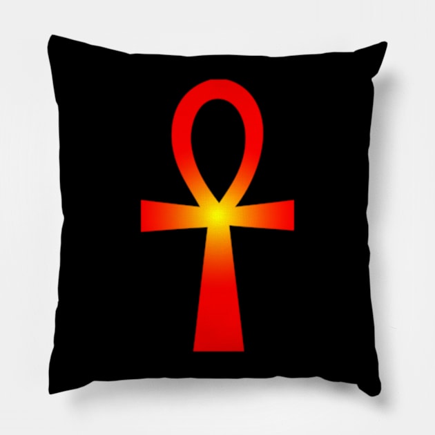 Ankh Symbol Pillow by PhantomLiving