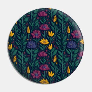 Scandinavian Summer Colorful Spring Flowers Pin