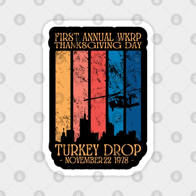 First Annual wkrp turkey drop Magnet by vegard pattern gallery