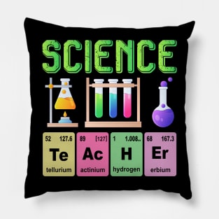 Science Teacher Chemistry Biology Physics Teacher Student Pillow