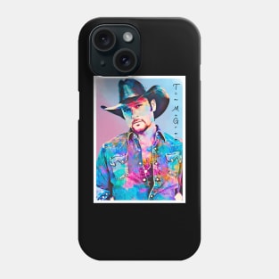 Poster Art Tim McGraw Cowboy Hat Phone Case