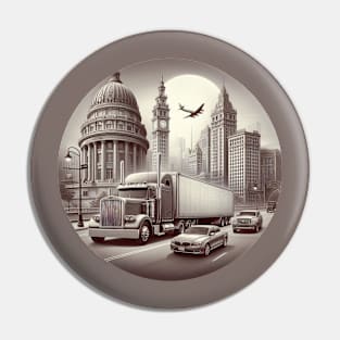 Big Rig Trucking Semi Truck Pin