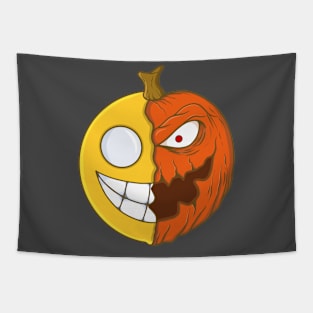 Halloween Pumpkins Smiley Tapestry