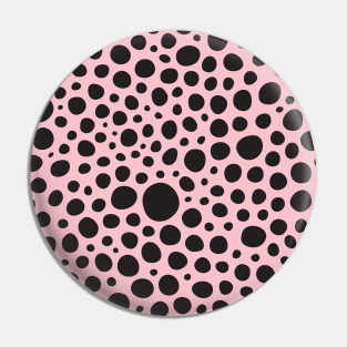 Monochrome Circles Pattern Pin