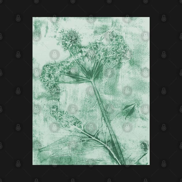 Inner Peace Cow Parsley North Sea Green by BenitaJayne