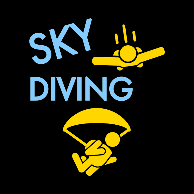 Skydiving Skydive Parachute Parachutist Skydiver by Foxxy Merch