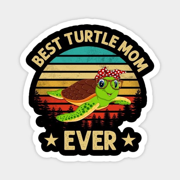 Best Turtle Mom Ever Magnet by gotravele store