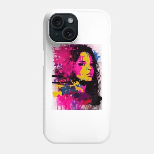 Modern woman in pop-art style portait Phone Case