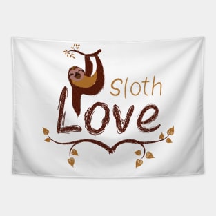 Sloth Love Tapestry