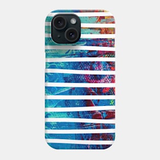 Colorful abstract pattern - line art graphic design Phone Case