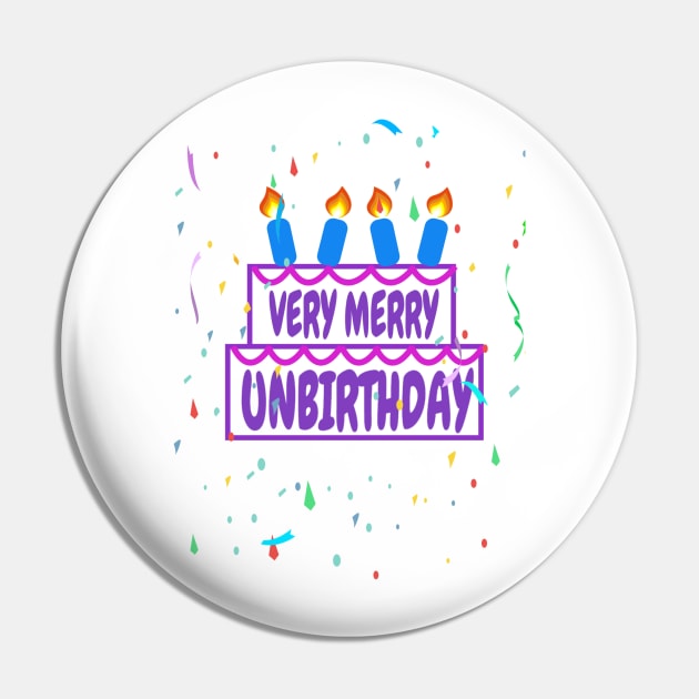 Very Merry Unbirthday Pin by Philharmagicalshop