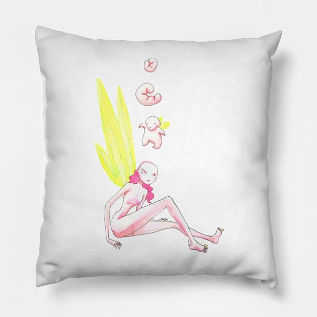 Faerie Life Cycle Pillow by danpaul