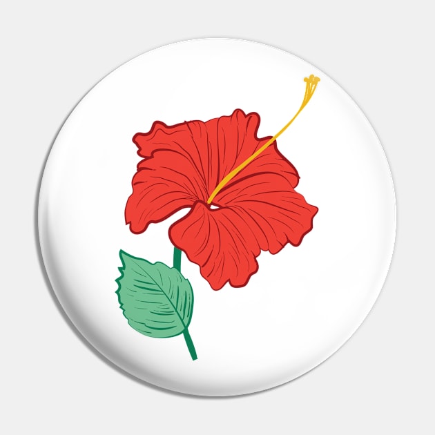 Hibiscus Pin by SWON Design