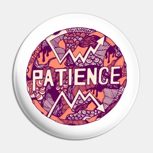 Peach Circle of Patience Pin