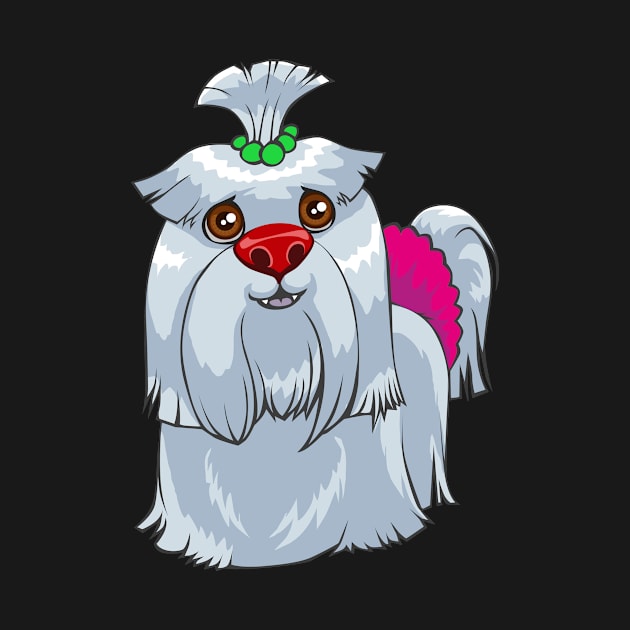 Cute Shih Tzu Clown Halloween Puppy Dog by ScottsRed