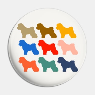 Bichon Frise Rainbow Colors Dogs Pin