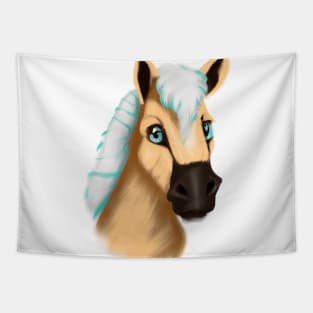 Cute Horse Drawing Tapestry