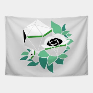 Pretty Poly Rose Demiromantic Pride Tapestry