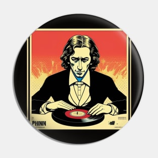 Pop Art Chopin Vinyl Record Album II Pin