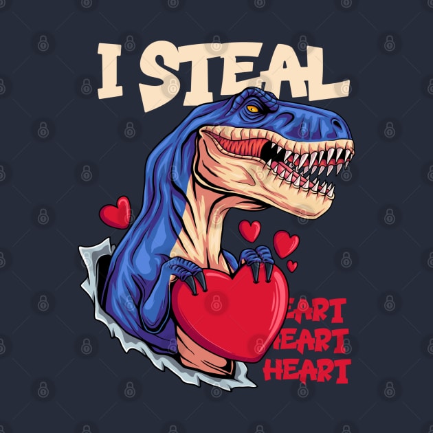 T-Rex valentines day by AMK Stores