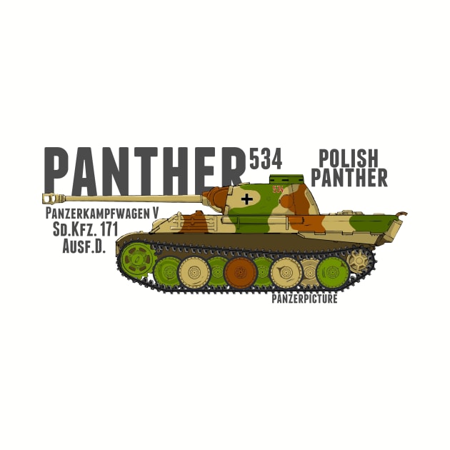 Panther Ausf D 534 Polish Panther Breda. by Panzerpicture