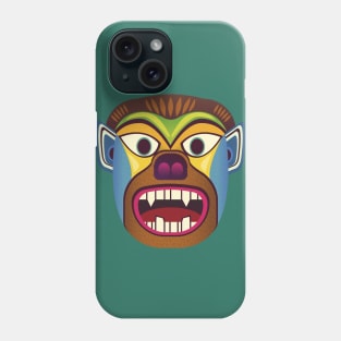 Gorilla ethnic mask Phone Case