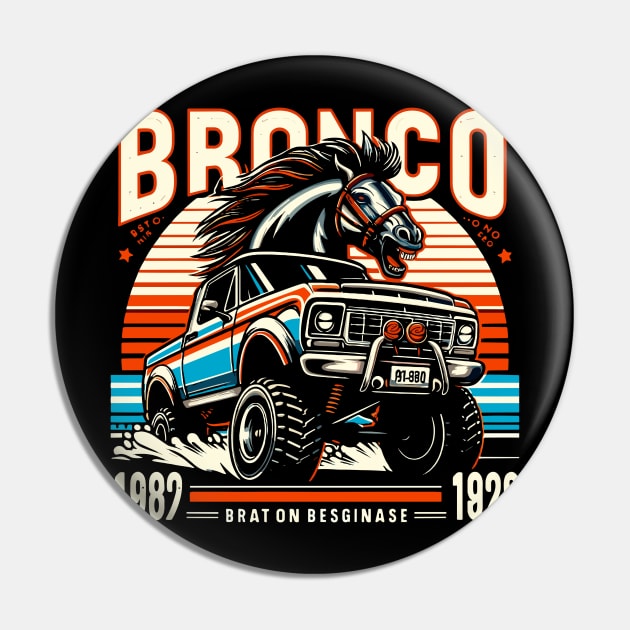 Retro Bronco Pin by Rizstor