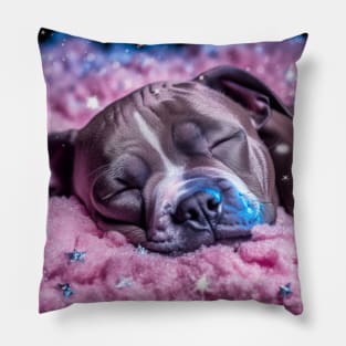 Sleepy Staffy Pillow