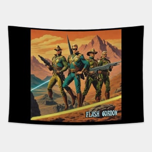 Flash Gordon and 3 Hawkmen Tapestry