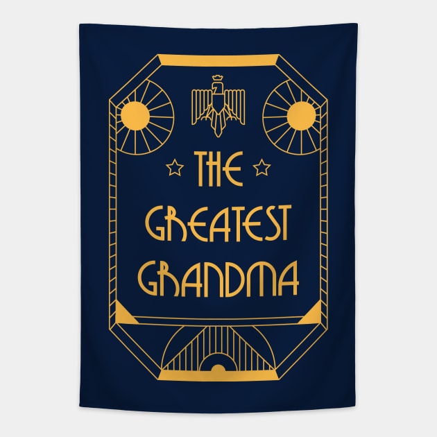 The Greatest Grandma - Art Deco Medal of Honor Tapestry by Millusti