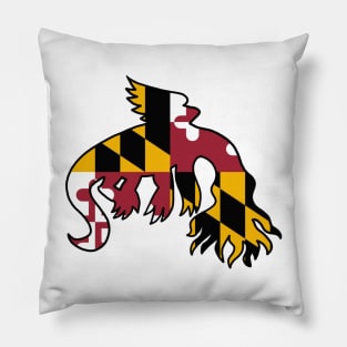 Snallygaster MD Flag Print Pillow