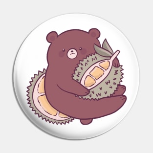 durian + bear Pin