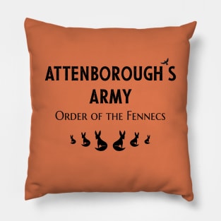 Attenborough’s Army: Order of the Fennecs - Light Ochre Pillow