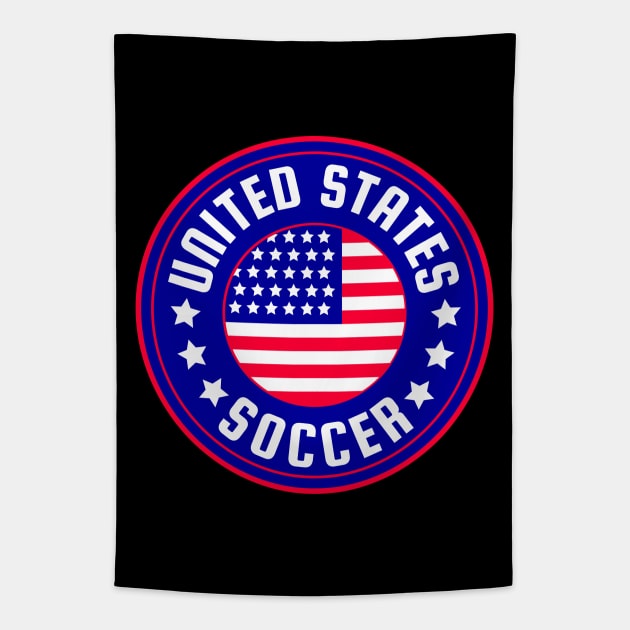 USA Soccer Tapestry by footballomatic