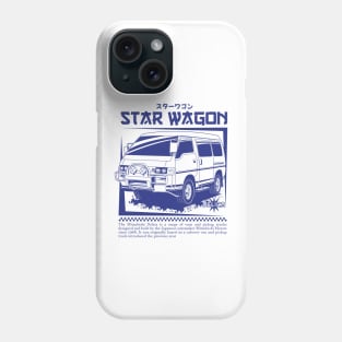 Delica advanture blue print Phone Case