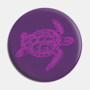 Purple Turtles Pin