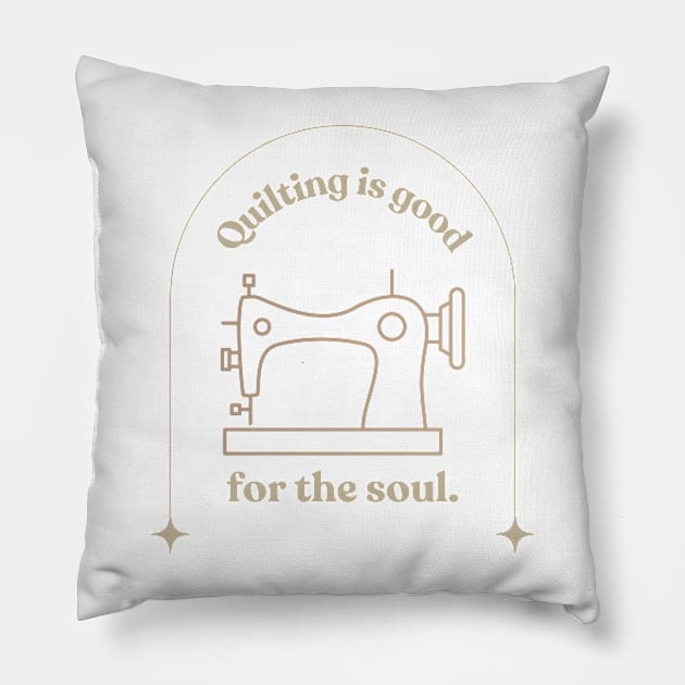 Quilt Wit - Good for the soul Pillow by Quilt Wit