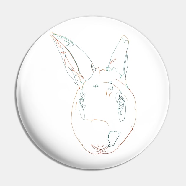 Rabbit Pin by RaLiz