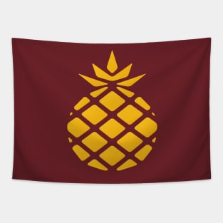 Pineapple Crown Minimalist Design Tapestry