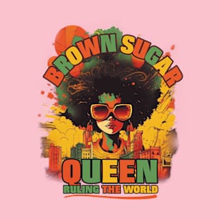 Brown Sugar Queen Ruling | Tee, Hoodie, Tank | Juneteenth Shirt, 1865 Shirt, Black Queen Shirt, Black Queen Art, Black History Gift T-Shirt