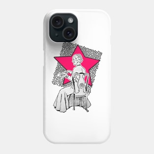 Film Lady and Arts Diva in the dressing room Phone Case