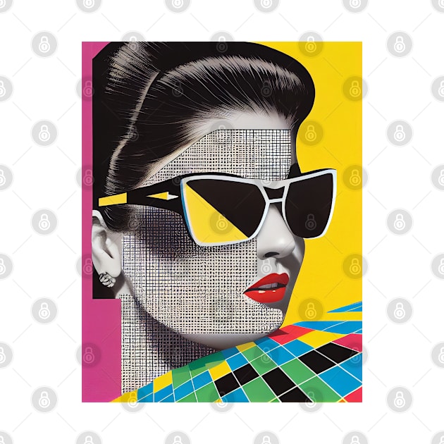 Modern woman in pop-art style by loucaski