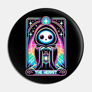 The Hermit Tarot Card Kawaii Cute Pastel Goth Pin